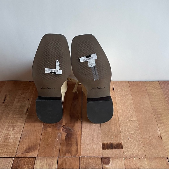 SAM EDELMAN THATCHER Elegant Cream Ankle Boots - Picture 9 of 9